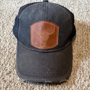 Shyanne Black Cap with Brown Patch